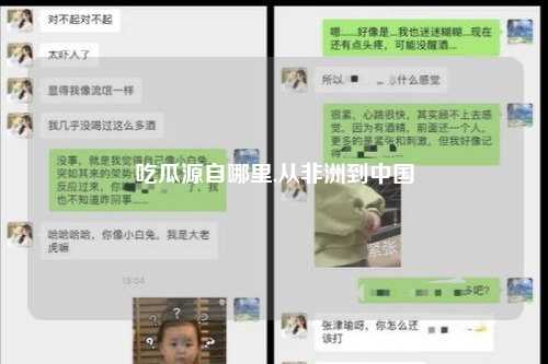 吃瓜源自哪里,从非洲到中国